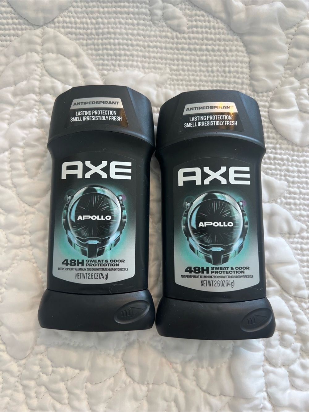 (2) Axe Apollo  Aluminum Free Deodorant Stick 3 oz.